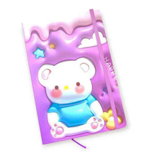Блокнот на гумці Bunny 762619MLА6  8.7×13.5см ,80 арк.,тверда обкладинка