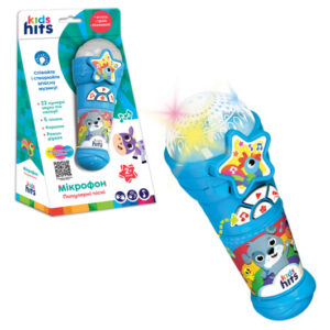 Мікрофон музичний KH16/003 на батарейках, пісні, мелодії 6,7*17*6,7см, в коробці 14x25,5x8,3см Kids Hits