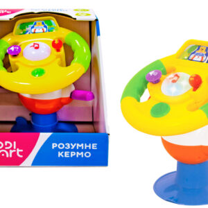 Іграшка на присосці РОЗУМНЕ КЕРМО 063420 KIDDI SMART (світло, українська)