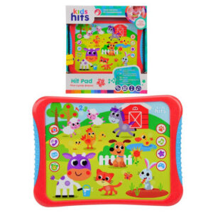 Планшет Kids Hits, KH01/004 "Моя супер ферма" на батарейках, на укр ,назви тварин, звуки, вірші, мелодії, гра, р-р 23,8*17*2см, короб.25*27*4см