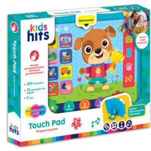 Планшет Kids Hits KH02/001 "Веселе цуценя" батар.укр мова навчання,200 запитань по 12 темам,3 рівні знань,р-р 24,1*18,4см, короб.35*27*4см