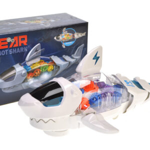 Акула музична S-1 на батарейках, зі світлом, в коробці р.20х9х13 см YG TOYS