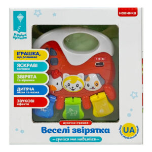 Іграшка "Весела ферма" PL-721-58. УКР, на батарейках, озвучка українською мовою, звуки тварин, казка, пісеньки, короб. 17*4,6*18,5см