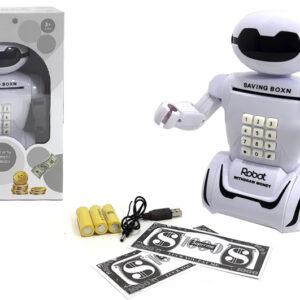Скарбничка-сейф "Robot Piggy Bank" з кодом в коробці 6688-8 р.29*20*12см