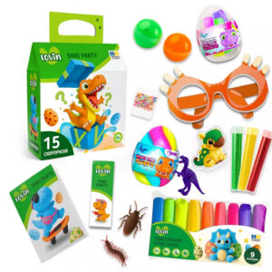 Подарунковий набір 7000230 "DINO PARTY" 15 сюрпризів в коробці LOVIN
