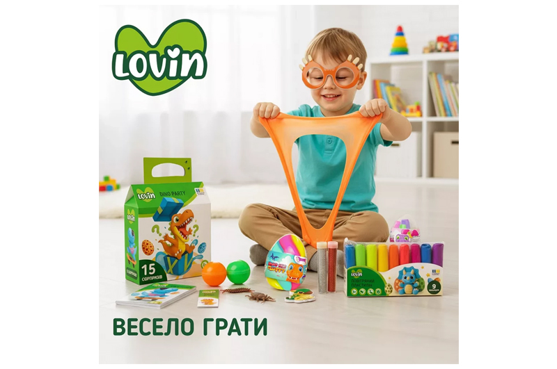 Подарунковий набір 7000230 "DINO PARTY" 15 сюрпризів в коробці LOVIN - Зображення 4