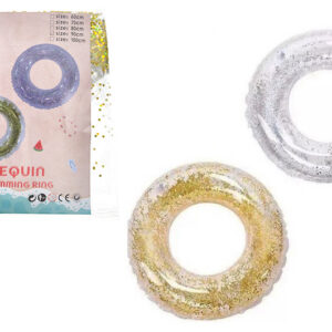 Надувний круг з блиск. 90см . 2 кольори WM-8172-4-90/AA9-24