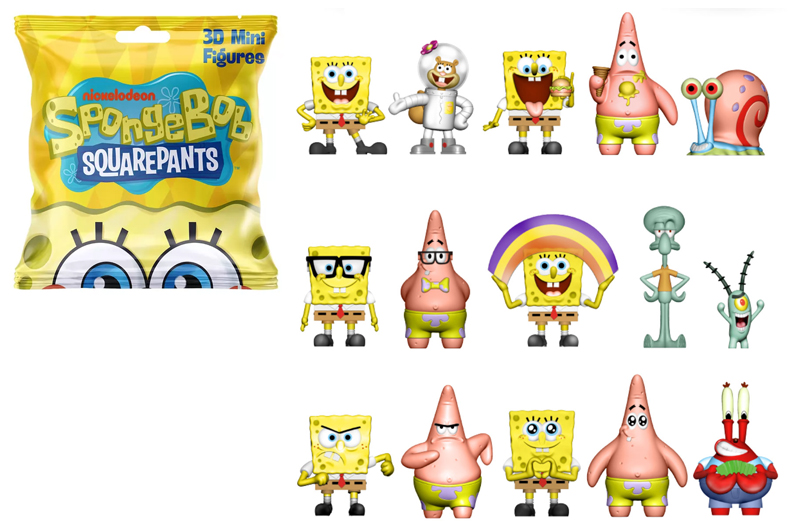 Фігурка-сюрприз SB3D-2025 SPONGEBOB- ГУБКА БОБ SPONGEBOB SQUAREPANTS