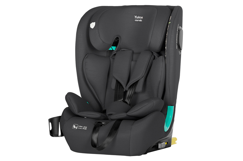 Автокрісло CRL-15808 "Yukon" Deepwater Grey i-Size 76-150см ISOFIX з нахилом + підсклянник CARRELLO