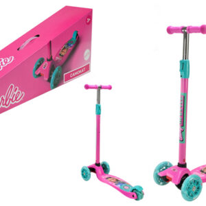 Самокат дитячий 4-х колісний BH2616 Barbie MAXI, колеса PU світяться