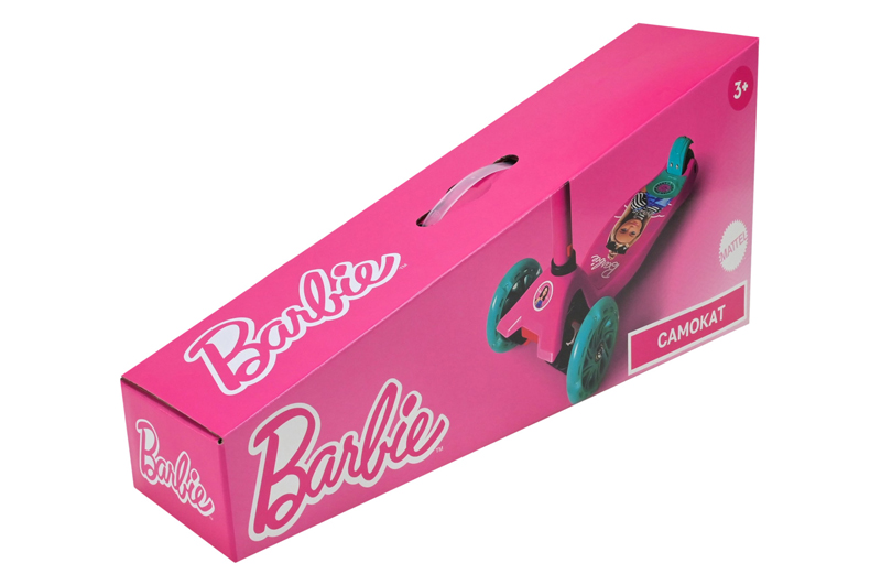Самокат дитячий 4-х колісний BH2616 Barbie MAXI, колеса PU світяться - Зображення 3