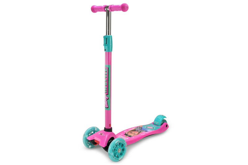 Самокат дитячий 4-х колісний BH2616 Barbie MAXI, колеса PU світяться - Зображення 2