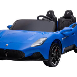 Електромобіль MASERATI S313 двомісний, шкіряні сидіння, колеса, EVA, MP3, Р/К, 12В*14АH, 4*45W