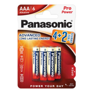 Батарейки Alkaline Pro Power Panasonic C6 LR03 6шт.