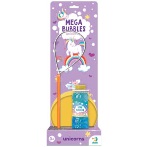 Бульбашки мильні 500118 "Mega Bubbles з тарілкою Єдиноріжки" об'єм 450 мл DoDo
