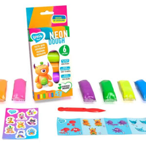 Набір для ліплення з тістом 41197 "Neon Assorted" 6 кольорів LOVIN