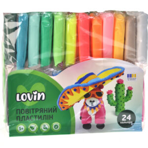 Набір для ліплення з легким пластиліном 70132 24 кольори LOVIN