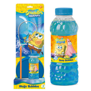 Бульбашки мильні 200636 "Mega Bubbles з тарілкою. Губка Боб" об'єм 450 мл DoDo