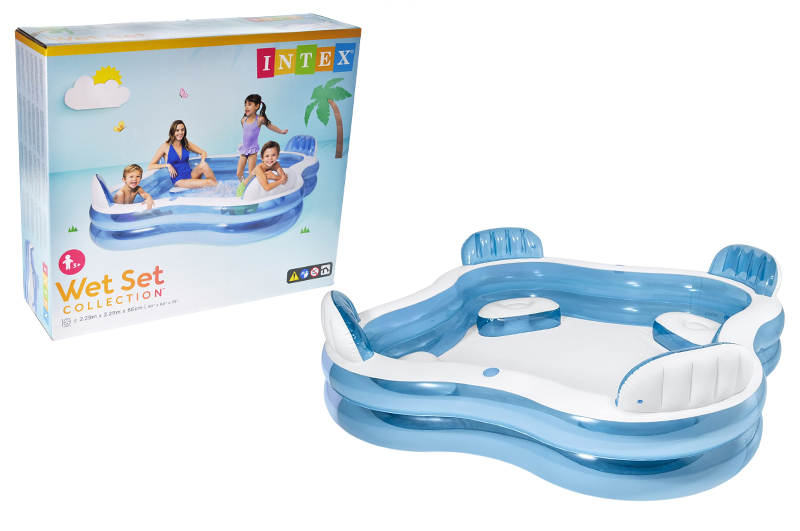 Басейн INTEX "Сімейний" в коробці 56475 р.229*229*66см
