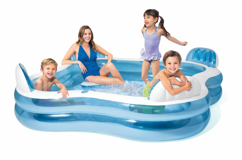 Басейн INTEX "Сімейний" в коробці 56475 р.229*229*66см - Зображення 6