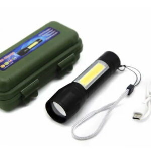 Ліхтарик світлодіодний, акмулятор, USB, алюмінієвий корпус, в коробці BL-511 р.11*4,5*3,5см