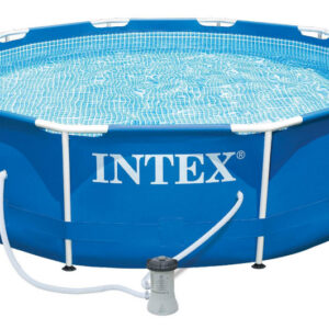 Басейн каркасний INTEX Metal Frame Pool круглий (6 + років) з фільтром-насосом, в кор. 28202, р. 305 * 76 см.