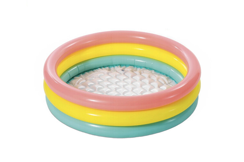 Басейн Веселка (3 секціі, рифлене дно, ремкомплект) INTEX 57107 61*22см - Зображення 2