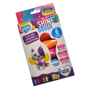 Набір для ліплення з тістом 41177 "Shine" 6 кольорів LOVIN