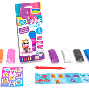 Набір для ліплення з тістом 41198 "Shine Assorted" 6 кольорів LOVIN