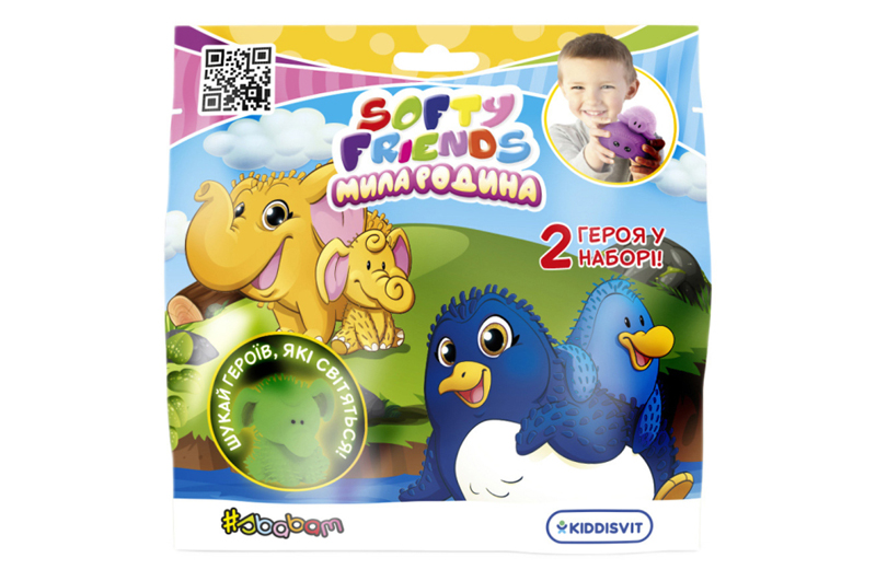 Стретч-іграшка у вигляді тварини серії «Softy friends» – МИЛА РОДИНА (у дисплеї 12 шт) 8/SC22 #SBABAM - Зображення 3