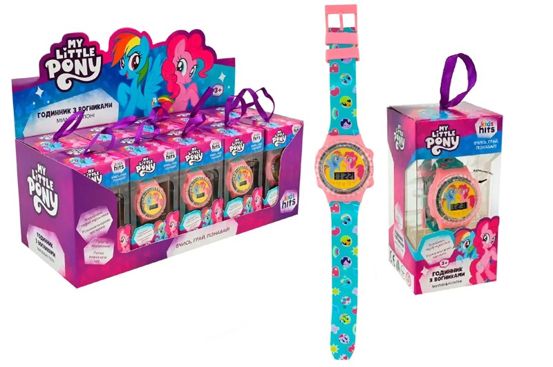 Годинник KH75/003L My Little Pony зі світлом, дисплей бокс р.32x12,5x13 см