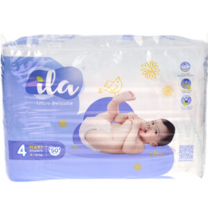 Підгузники ILA Ultra delicate "4 MAXI 9-14кг, 50шт в уп