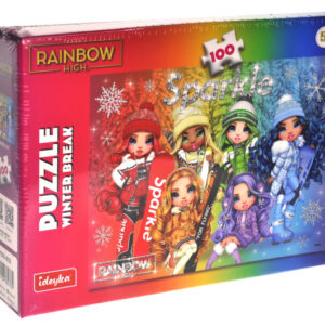 Пазли - 100 елм. - LP100-002 "Rainbow High Winter Break" Ideyka