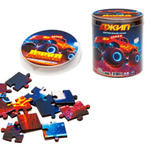 Пазл дерев'яний Puz-05003 Джип, А5 в тубусі PuzzleOk