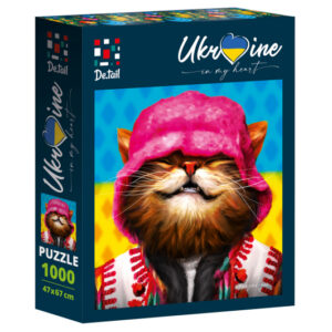 Пазли - 1000 елм. "Кіт в рожевій панамі" DT1000-07 VladiToys