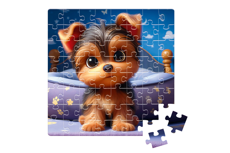 Пазли De.tail. Допитливе цуценя. 64 деталі DT1234-09 (укр)Vladi Toys - Зображення 2