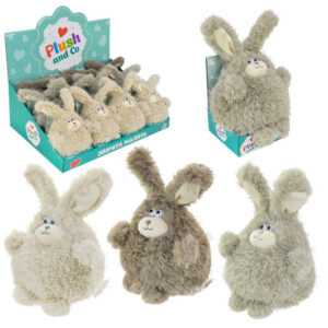 М'яка іграшка Plush and Co PLC26001зайчики 3 види 12шт, дисплей бокс 38х26х14 см