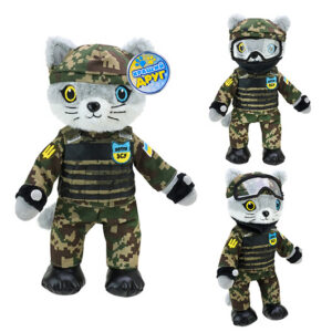 М'яка іграшка Котик ЗСУ PL8241ua 33см