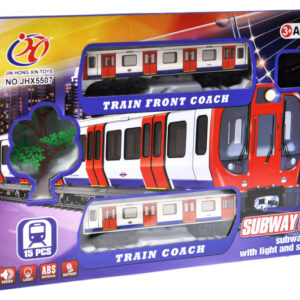 Залізна дорога JHX5507 "Метро" на батарейках, в коробці р.36x6,5x25 см YG Toys
