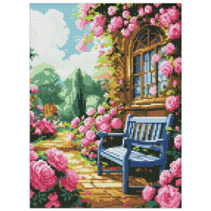 Набір з алмазною мозаїкою AMO8140 "Квітковий сад" 30x40см IDEYKA