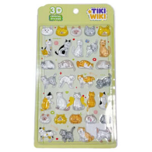Набір 3D-наліпок 51429 TIKI WIKI серії "Crystal" – ТІКІ КОТИКИ