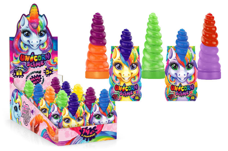 Слайм UNS-02-01U "Unicorn Slime" 110 гр, в дисплеї 14 шт. DANKO