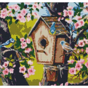 Набір з алмазною мозаїкою 40x50 см AMO7630 "Новосілля для пташок" Ideyka