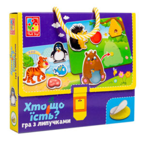 Гра з липучками 'Хто що їсть?' VT1302-27 (укр) Vladi Toys