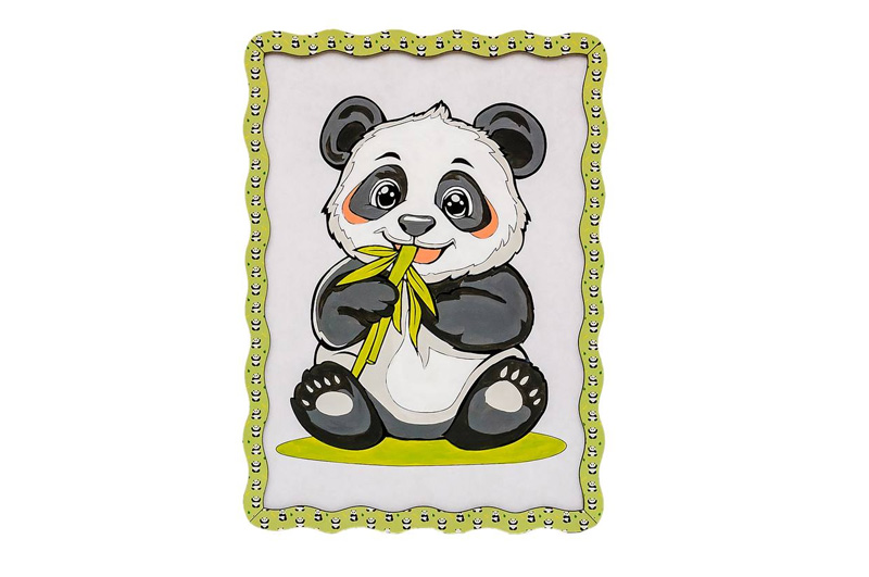 Картина по номерах Puz-22948 "Панда"дерев'яна, формат А4 PuzzleOk - Зображення 2