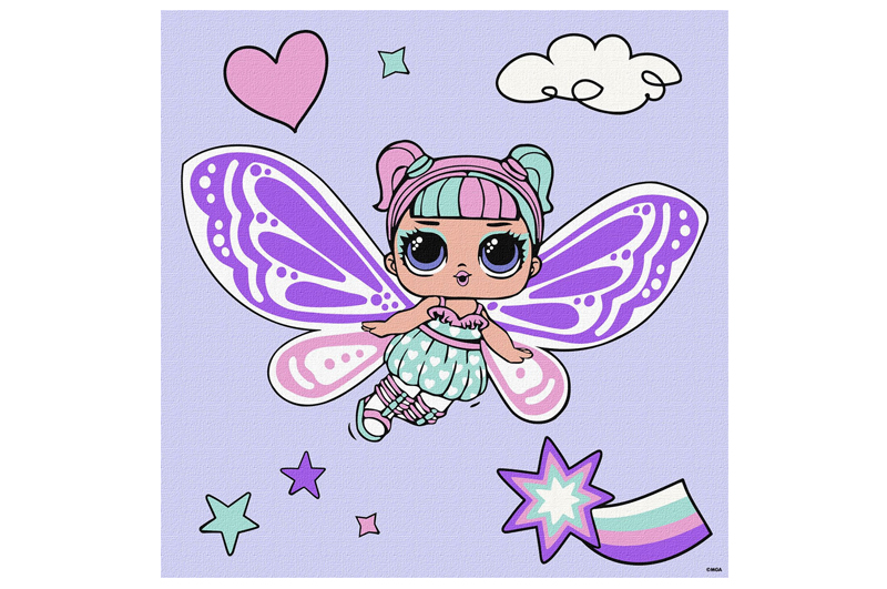 Набір для розпису по номерах 40x40 см KHO1091 "L.O.L. Fairies Sweetiefly" Ideyka