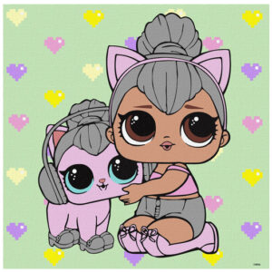 Набір для розпису по номерах 40x40 см KHO6290 "L.O.L. TroopSurprise Kitty Queen With Kitty Kitty" Ideyka