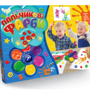 Пальчикові фарби РК-01-02 "Моя перша творчість" 7 кольорів DANKO