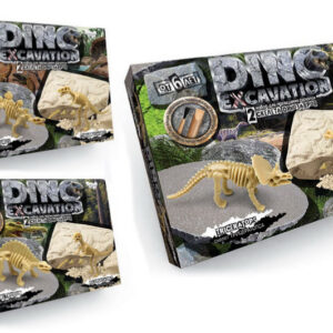 Набір для розкопок DEX-01-04,05,06 "DINO EXCAVATION" динозаври DANKO