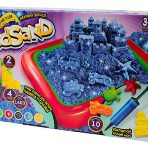 Набір з кінетичним піском KS-02-01U "KidSand" 1600 гр. + пісочниця DANKO